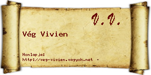 Vég Vivien névjegykártya