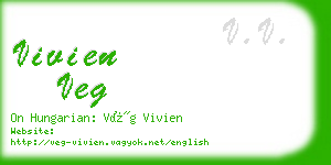 vivien veg business card